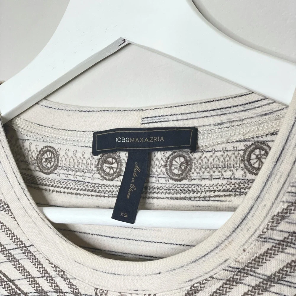 BCBGMAXAZRIA | Ada Canvas Embroidered‎ Dress | XS